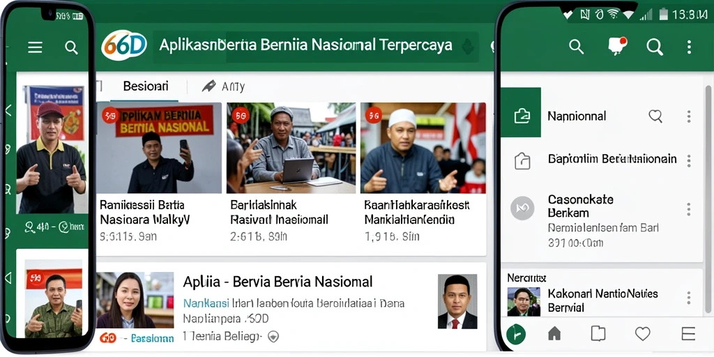 Tampilan antarmuka 66D untuk berita nasional yang informatif.