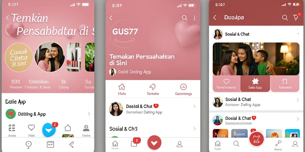 Tampilan antarmuka GUS77 yang modern dan intuitif.