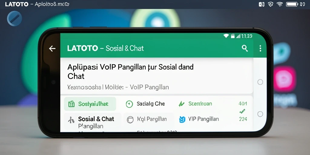Antarmuka LATOTO yang sederhana dan intuitif untuk panggilan VoIP.