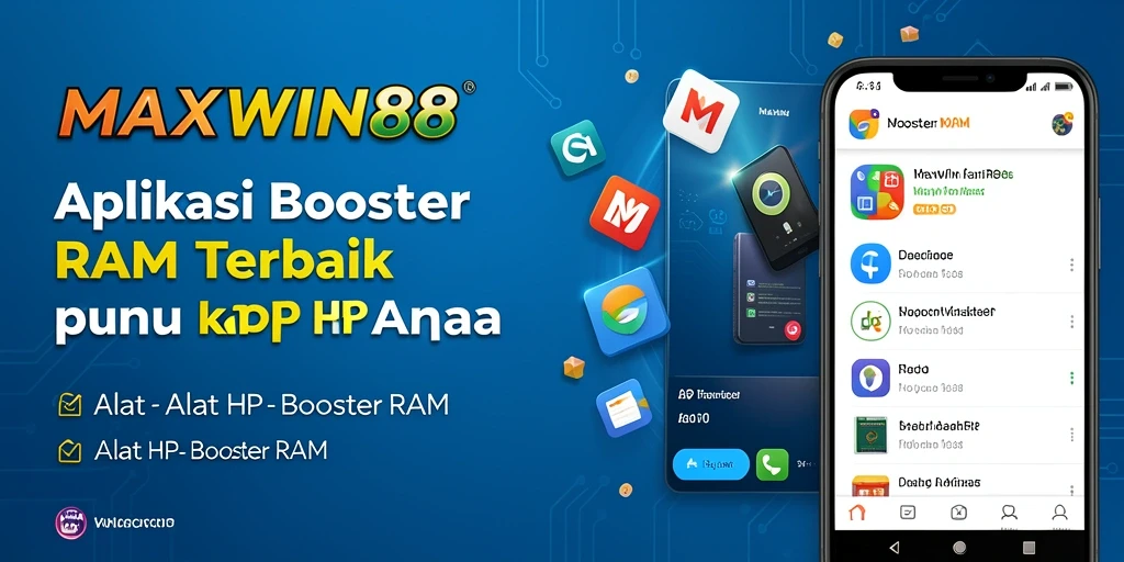 Antarmuka aplikasi MAXWIN88 yang intuitif untuk booster RAM.