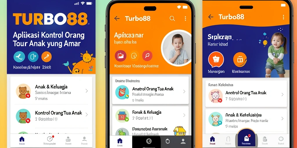 Antarmuka TURBO88 yang sederhana dan informatif untuk kontrol orang tua.
